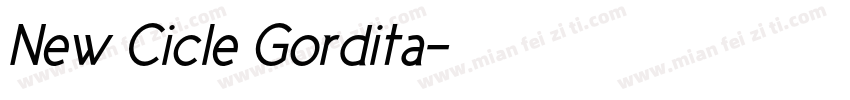 New Cicle Gordita字体转换